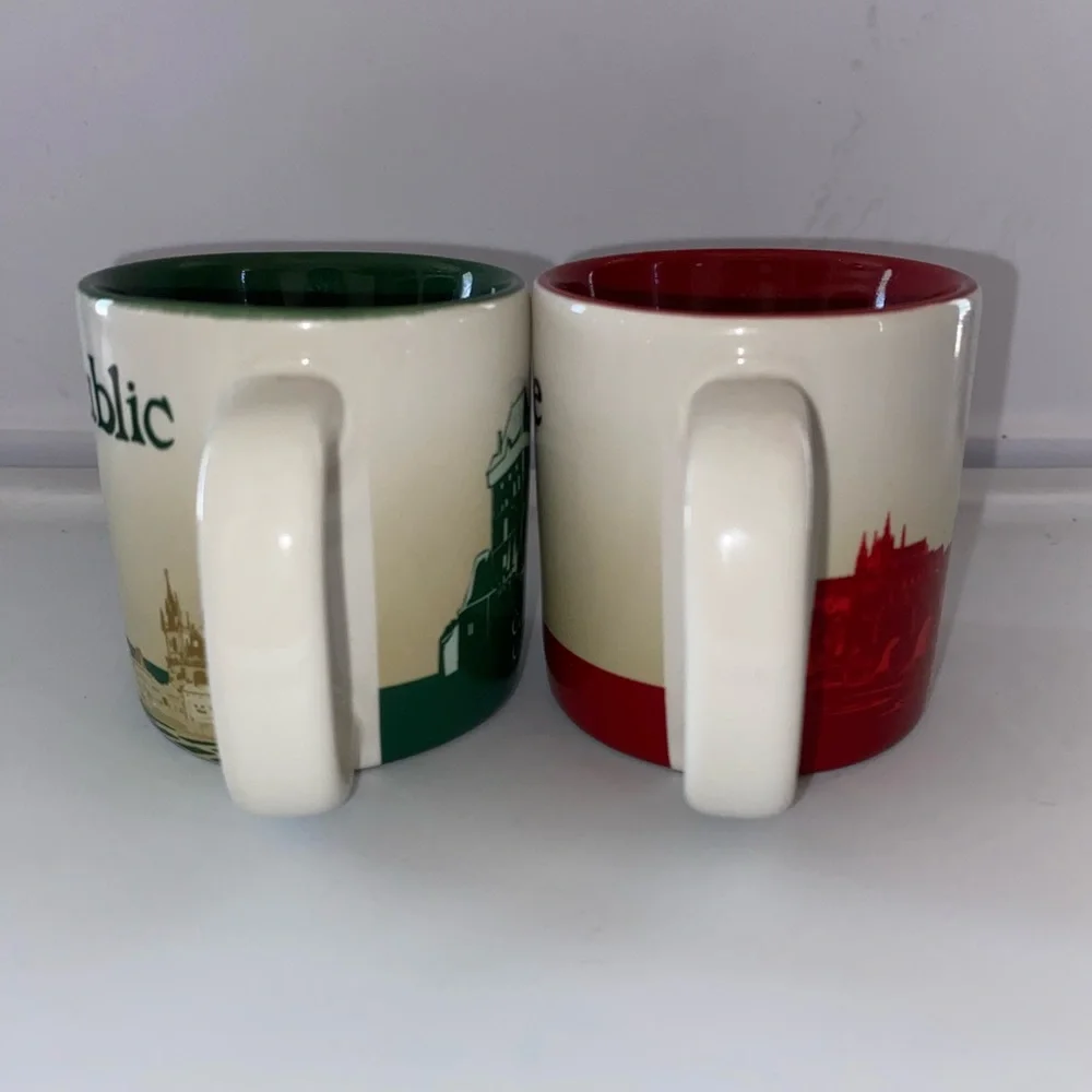 STARBUCKS 3oz DEMITASSE GLOBAL ICON‎ CITY DEMI MINI MUG Prague Czech Republic